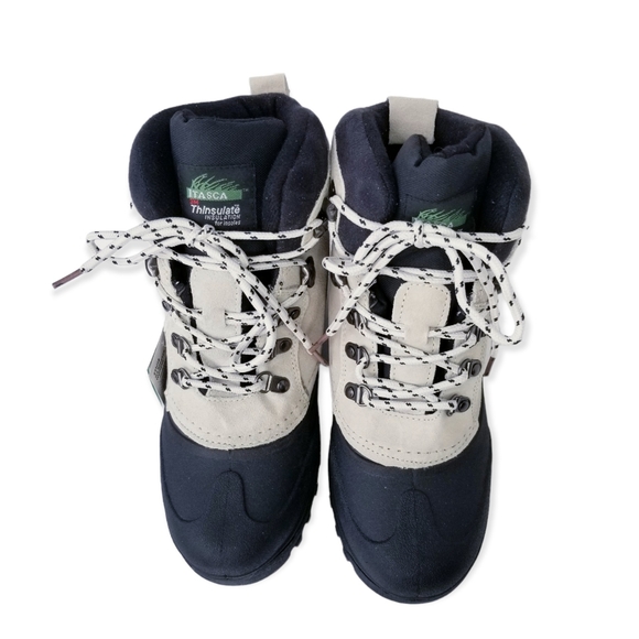 New Itasca "Ice Breaker" Grey Suede Insulated Winter Ankle Boots Woman's Size 9 - Picture 3 of 9